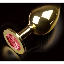 PLUG ANAL JEWELLERY LARGE ORO / RUBY