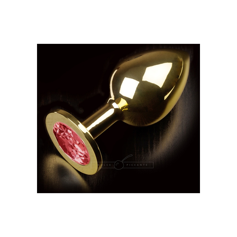 PLUG ANAL JEWELLERY LARGE ORO / RUBY