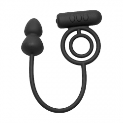 VOYAGER 1 - ANILLO PARA EL PENE CON PLUG VIBRADOR