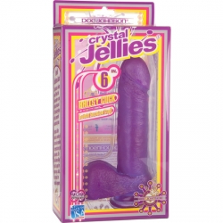 BALLSY PENE REALÍSTICO CON BASE SUCCIÓN MORADO