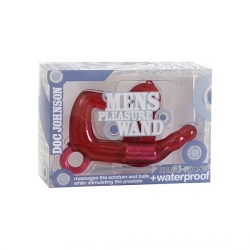 MEN PLEASURE WAND - VIBRADOR MASCULINO ROJO