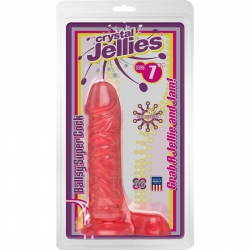 BALLSY PENE REALÍSTICO CON BASE SUCCIÓN 20 CM ROJO