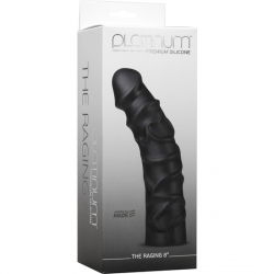 THE RAGING - PENE REALÍSTICO SILICONA 20 CM NEGRO