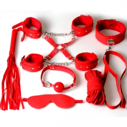 SET BONDAGE 8 PIEZAS ROJO