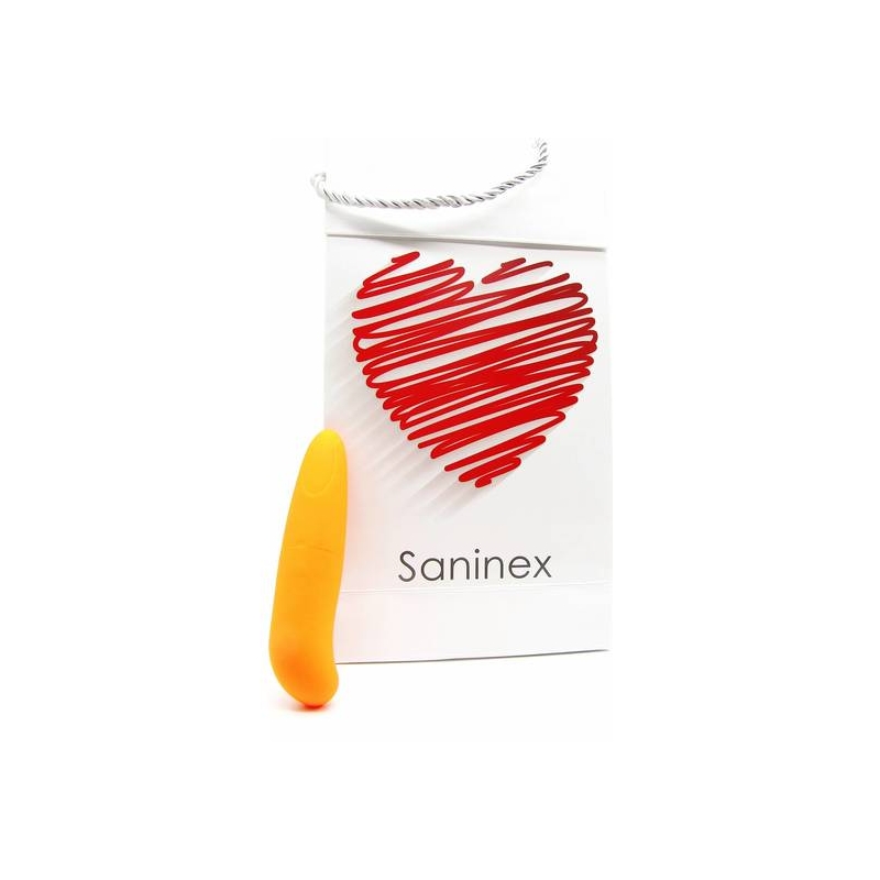 SANINEX MINI VIBRADOR MULTI EXCITING WOMAN COLOR NARANJA