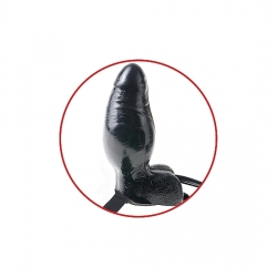 ARNÉS CON PENE VIBRADOR HINCHABLE 15 CM