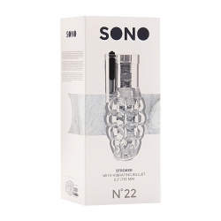 SONO N 22 MASTURBADOR MASCULINO VIBRADOR TRANSPARENTE