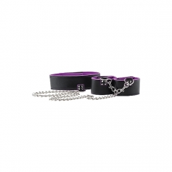 COLLAR Y ESPOSAS REVERSIBLES MORADO