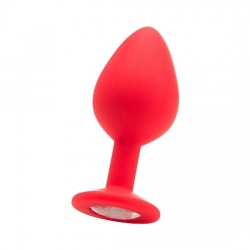 LARGE PLUG DIAMANTE ROJO