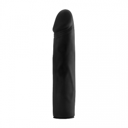 ARNÉS DELUXE CON DILDO SILICONA 25,5 CM - NEGRO