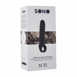 SONO N. 31 EXTENSOR PARA EL PENE ELÁSTICO NEGRO