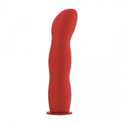 ARNÉS DELUXE CON DILDO SILICONA - 20,5 CM - ROJO