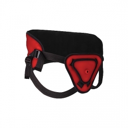 ARNÉS DELUXE CON PENE SILICONA 25,5 CM - ROJO