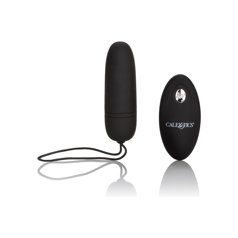 HUEVO VIBRADOR DE SILICONA CON MANDO NEGRO