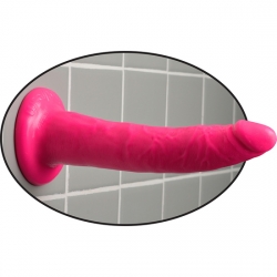 DILDO 17 CM DELGADO ROSA