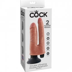 KING COCK PENE DOBLE CON VIBRADOR