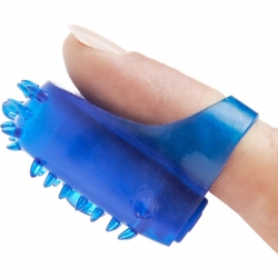 ANILLO Y VIBRADOR DEDO AZUL