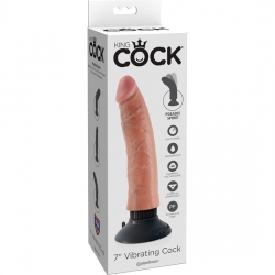 KING COCK PENE REALÍSTICO VIBRADOR 18 CM