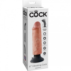 KING COCK PENE REALÍSTICO VIBRADOR 15 CM