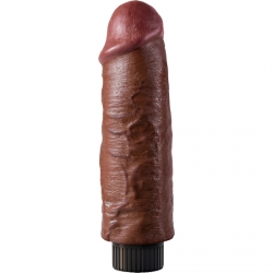 KING COCK PENE REALÍSTICO VIBRADOR 15 CM MARRÓN