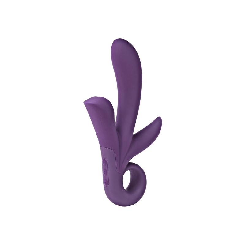 TRINITY VIBRADOR TRIPLE ESTIMULACIÓN MORADO