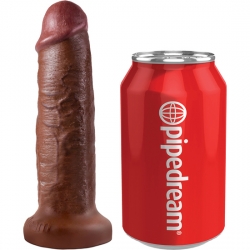 MINI SEX BALL CON DILDO 18 CM MARRÓN