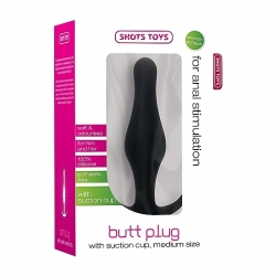 PLUG SILICONA EXTRAIBLE TALLA M NEGRO