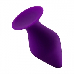 PLUG SILICONA CON BASE SUCCIÓN - MEDIANO - MORADO