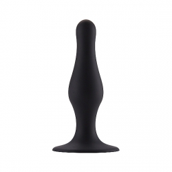 PLUG ANAL CON BASE SUCCIÓN - TALLA M - NEGRO