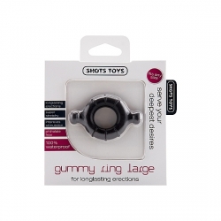 GUMMY RING - GRANDE - NEGRO