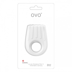 OVO B12 ANILLO VIBRADOR BLANCO