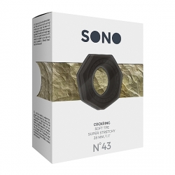 SONO No. 43 ANILLO 2,8 CM - NEGRO