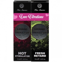 VIBRADOR LÍQUIDO - LOVE VIBRATIONS KIT PARA PAREJAS