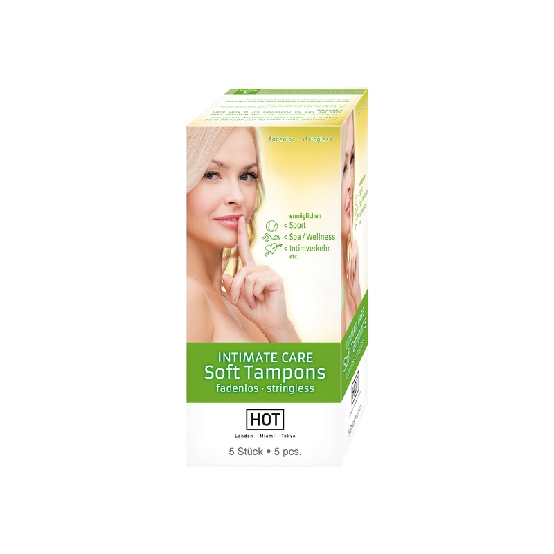 HOT INTIMATE CARE TAMPONES SUAVES 5 UDS