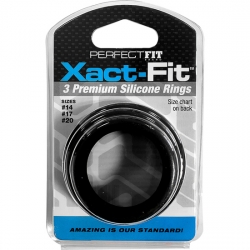 XACT FIT KIT 3 ANILLOS DE SILICONA - 3.5 CM, 4 CM Y 5 CM