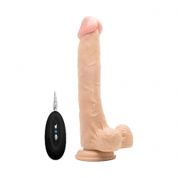 REALROCK PENE VIBRADOR CON ESCROTO 27 CM