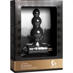 PETITE SENSATIONS BUBBLES PLUG VIBRADOR NEGRO