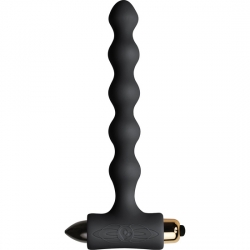 PETITE SENSATIONS PEARLS PLUG VIBRADOR NEGRO