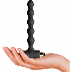 PETITE SENSATIONS PEARLS PLUG VIBRADOR NEGRO