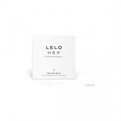 LELO HEX ORIGINAL 3 PRESERVATIVOS