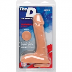 THE SUPER D PENE REALÍSTICO 23 CM VAINILLA