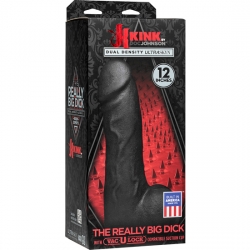 THE REALLY BIG DICK PENE REALÍSTICO 32 CM NEGRO