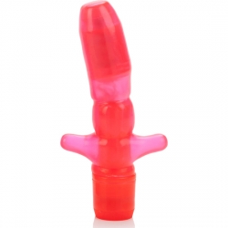 VIBRADOR ANAL FORMA T - ROSA