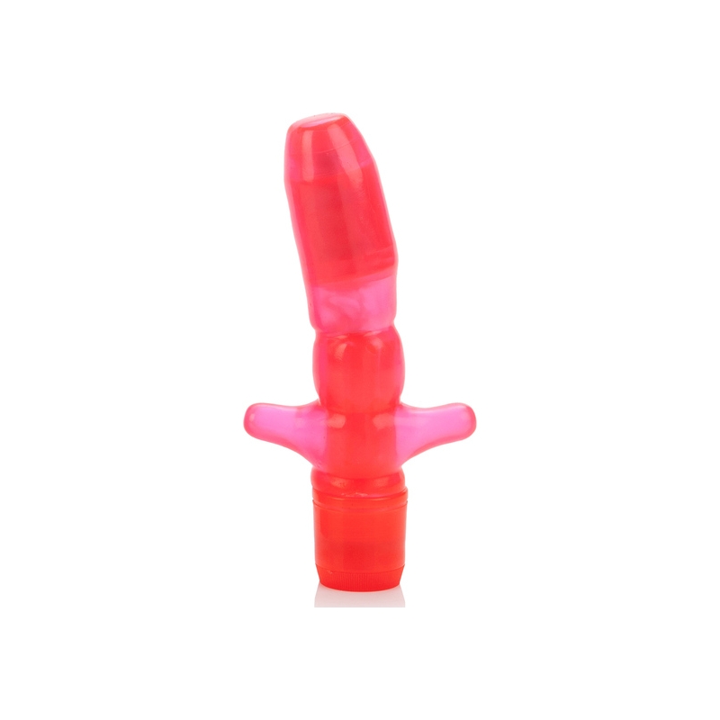 VIBRADOR ANAL FORMA T - ROSA