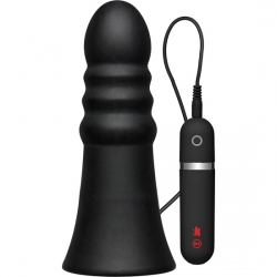 PLUG VIBRADOR DE SILICONA 20 CM NEGRO