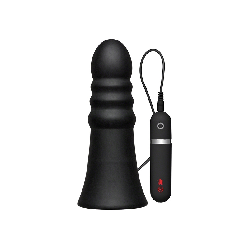 PLUG VIBRADOR DE SILICONA 20 CM NEGRO