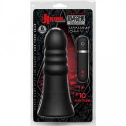 PLUG VIBRADOR DE SILICONA 20 CM NEGRO