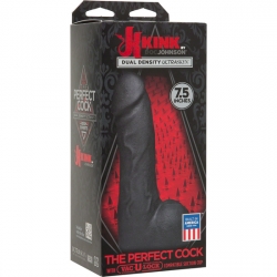 THE PERFECT COCK PENE REALÍSTICO 19 CM NEGRO