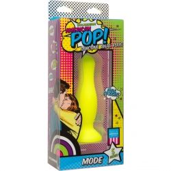 AMERICAN POP DILDO SILICONA 11 CM AMARILLO