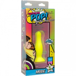 AMERICAN POP DILDO SILICONA 9 CM AMARILLO